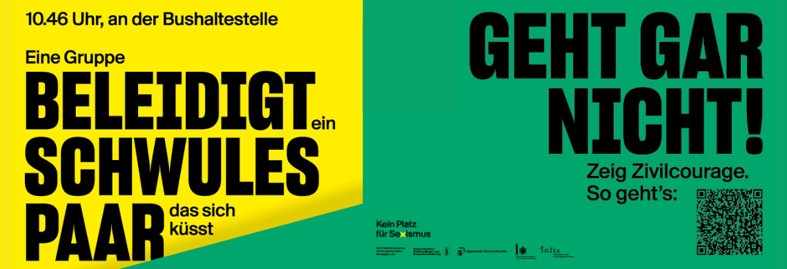 Kampagnenplakat mit Schrift